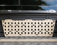 Forged Authority Tan MOBUL F-150 Header Panel, used to securely store tools and gear in your truck bed