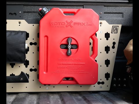 Introduction to MOBUL's RotoPax Adapter with proprietary QuikTatch technology to quickly and securely organize your 1 gallon RotoPax Gasoline Container.
